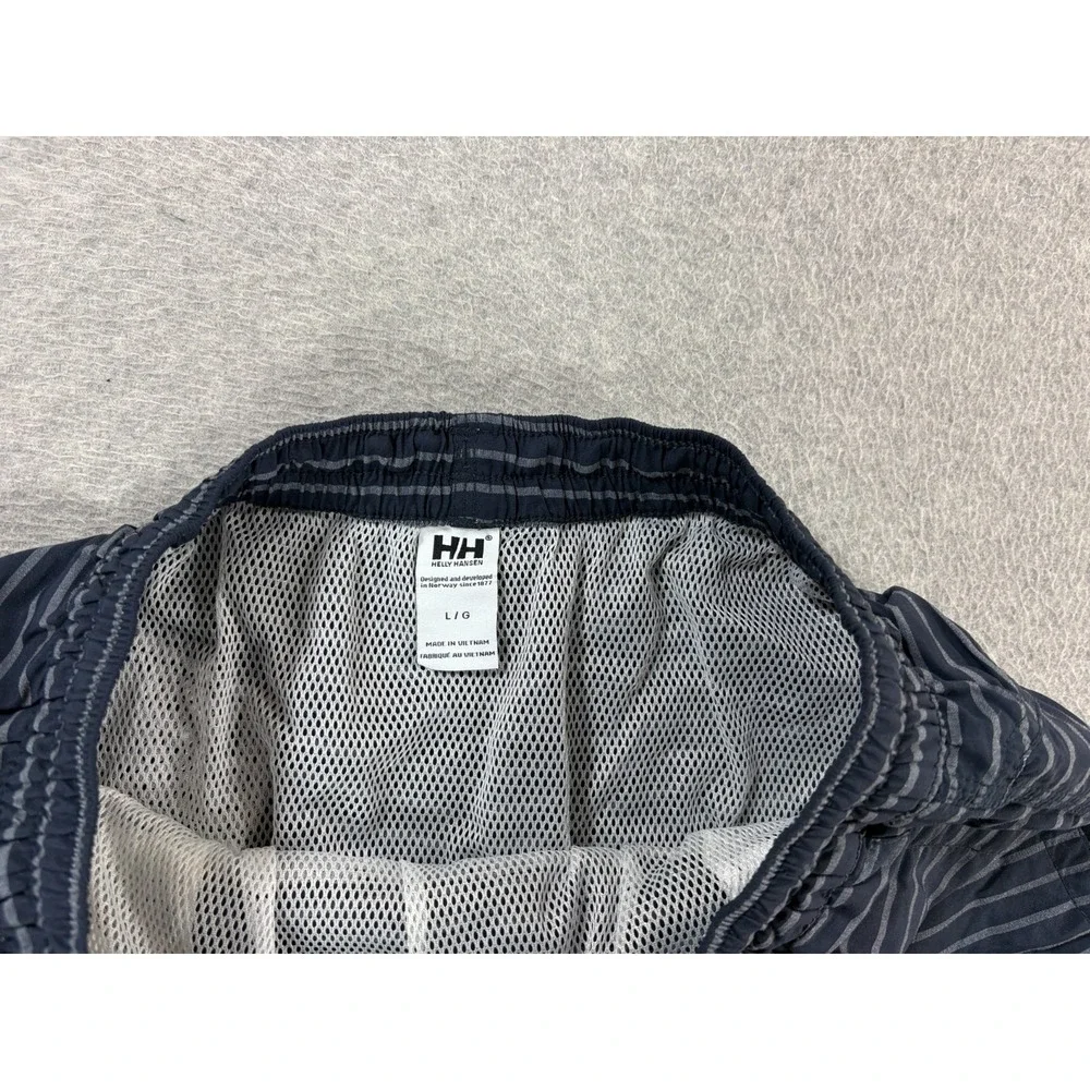 Helly Hansen Mesh Lined Striped Water Shorts (Men's Large) Blue - 5